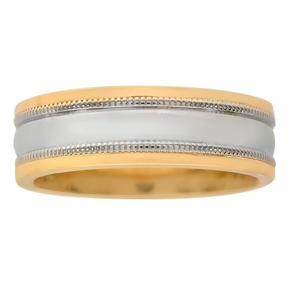 5.7mm 14K Yellow Gold Comfort Fit Wedding Band Rin